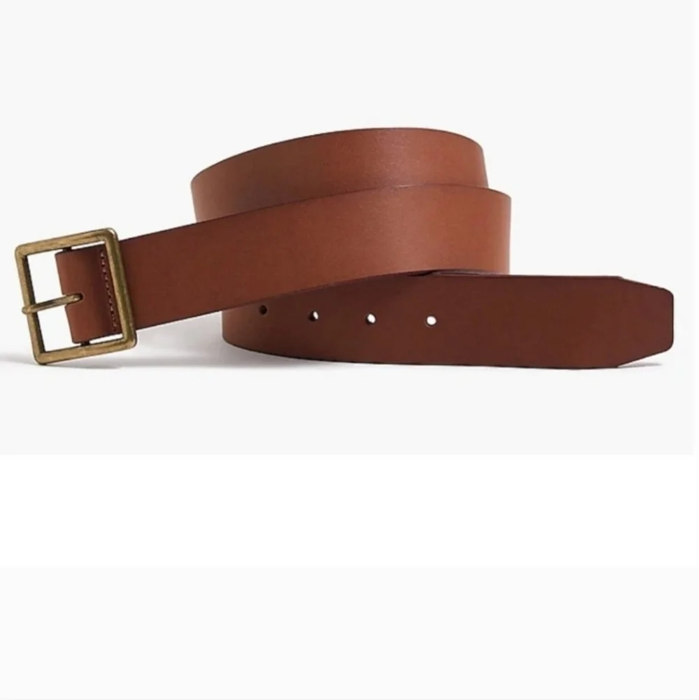 J. Crew Men's Brown Leather Belt Size 30